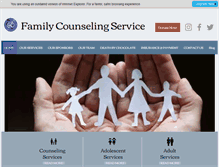 Tablet Screenshot of counselingservice.org
